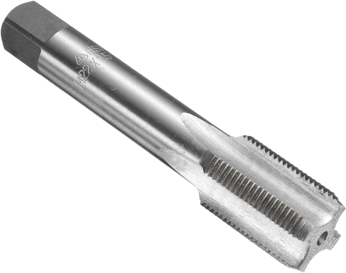 Hand Bottom Tap M22 x 1.5 H2 Metric Thread Bottoming Style Threading Taps High Speed Steel HSS6542 Straight Flutes Screw Tapping Tool