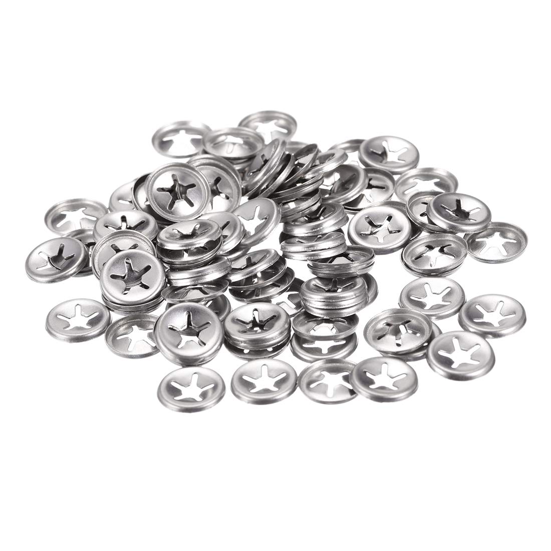 M4 ing Washer 3.3mm I.D. 12mm O.D. Internal Tooth Washers Push-On Locking Speed Clip 304 Stainless Steel 100pcs