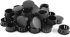 Plastic Locking Panel Hole Plugs 7/8 Inch 22mm Dia. 40 Pcs Black
