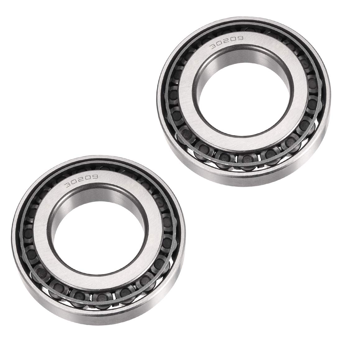 30209 Tapered Roller Bearing Cone and Cup Set, 45mm Bore 85mm OD 21mm Thickness 2pcs