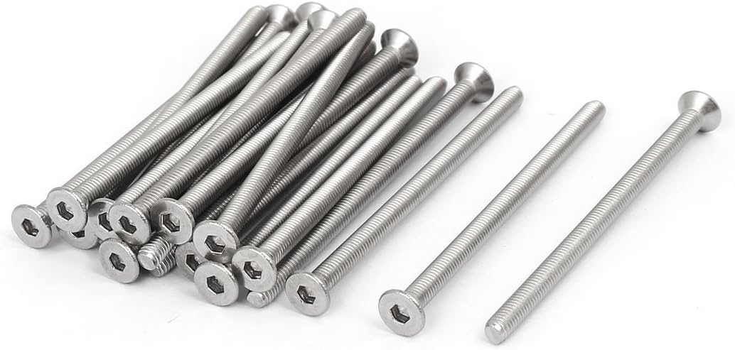DIN7991 M3x50mm 316 Stainless Steel Flat Head Hex Socket Cap Screw Bolt 20pcs