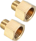 Brass Threaded Pipe Fitting G1/8 Male x G1/4 Female Coupling 2pcs