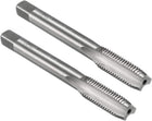 Metric Machine Thread Tap M10 x 1.25 H2 High Speed Steel Straight Flutes Screw Tapping Threading Machinist Repair DIY Tool 2pcs