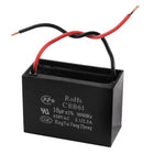 a14111900ux0326 CBB61 10uF Rectangle Non Polar Motor Run Capacitor, AC 450V, Black