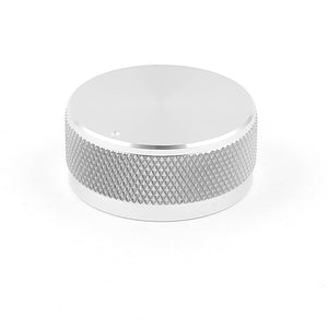 a15020500ux0475 1.4"x0.6" Silver Tone Solid Aluminum HiFi Speaker Radio Volume Knobs