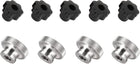 10Pcs M6x 32mm Plastic Star Head Clamping Knob Grip and 4Pcs M6 Knurled Thumb Nuts