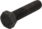 8.8 Grade M12x50mm Full Threaded Left Hand Thread Hex Head Bolt Black