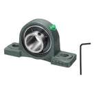 UCP208 Pillow Block Bearings, 40 mm Bore Self Alignment, Solid Cast Steel Base, Chrome Steel Flange Mounted Pillow Block Ball Bearing, (ABEC3)