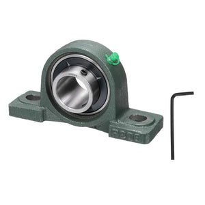 UCP208 Pillow Block Bearings, 40 mm Bore Self Alignment, Solid Cast Steel Base, Chrome Steel Flange Mounted Pillow Block Ball Bearing, (ABEC3)