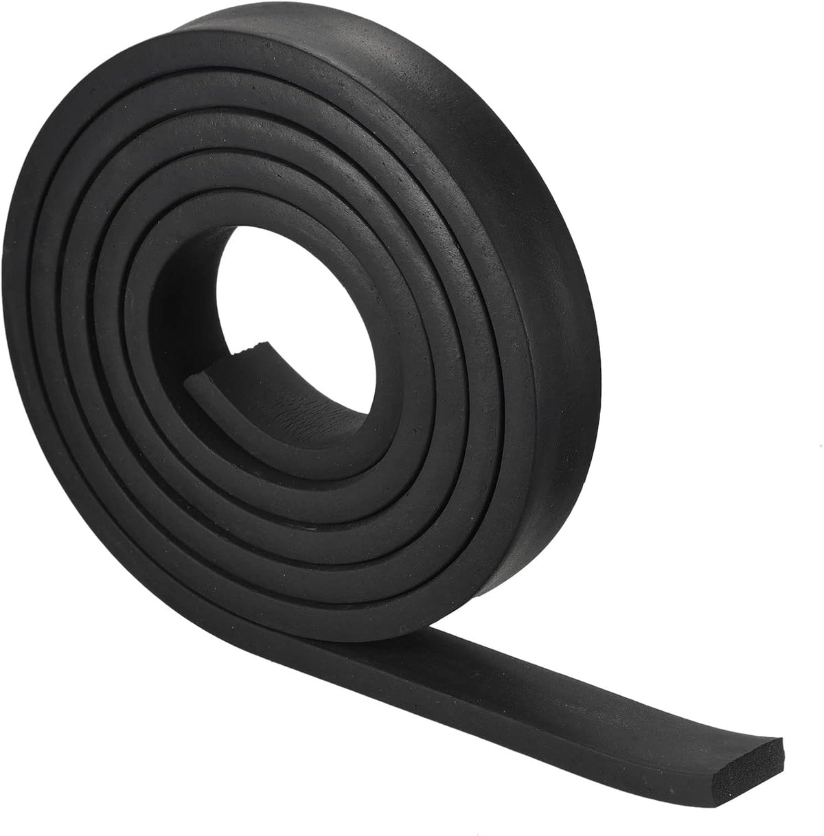 EPDM Spongy Rubber Sheet Strips 3/8" T x 1.18" W x 78.74" L, Neoprene Rubber Sheet Rolls for DIY Gasket, Sealing Padding, Reduce Vibration Mat