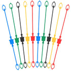 LinkMejor 10sets Hydraulic Dust Caps & Plugs Set, Quick Coupler Cover Hydraulic Hose Male Dust Cap and Female Plug Cover Compatible with 1/2" Flat Face Couplings(Red,Blue,Black,Yellow,Green)