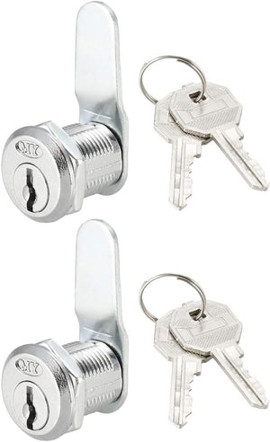 Verrou à Cam 13/16" Longueur avec Vis à Cam de Montage No.4 pour Verrou de Cabine Clé Different 2Pièces