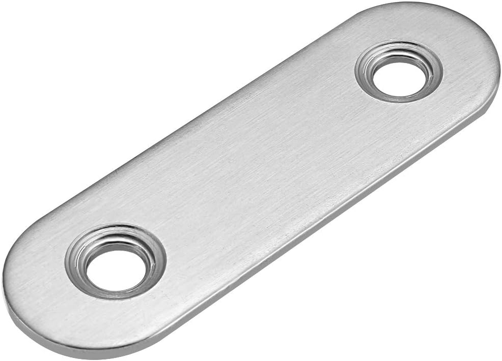 Repair Plate, 50mmx16mm, Flat Fixing Mending Corner Brace Bracket Connector, Pack of 10