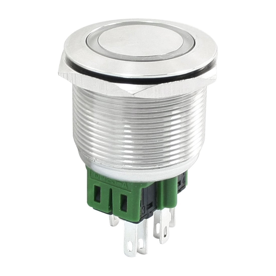 a13121400ux0303 Angel Eye Momentary Stainless Steel Push Button Switch, 25 mm, DC 24V, Red
