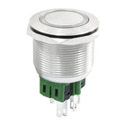 a13121400ux0303 Angel Eye Momentary Stainless Steel Push Button Switch, 25 mm, DC 24V, Red