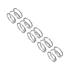 Compression Spring, 5Pcs 304 Stainless Steel, 11mm OD, 0.8mm Wire Size, 10mm Free Length, Silver Tone