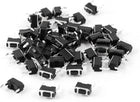 50 bottoni a forma di rettangolo SPST, tattile, dimensioni 6x3x4.3mm