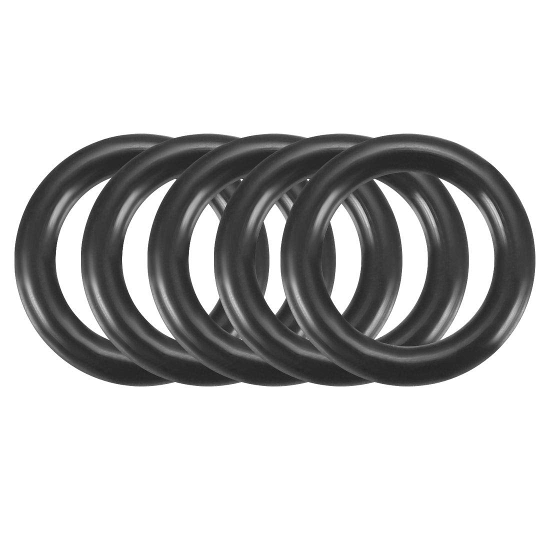 Nitrile Rubber O-Rings, 9mm OD 6mm ID 1.5mm Width, Metric Sealing Gasket, Pack of 100