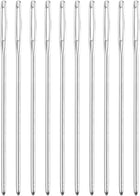 100Pcs Large Eye Needles, 1.81" 1.05mm High Carbon Iron Embroidery Thread Needle Sewing Blunt Needle Knitting Needles for Hand Sewing Art Crafts, Silver