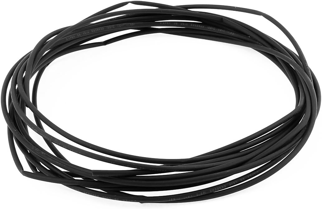 Heat Shrink Tubing 1.5mm Dia 2:1 rate Heat Shrink Tube Wire Wrap 5m Black