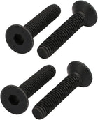 4pcs M6x30mm Flat Countersunk Head Hex Socket Left Hand Thread Bolt DIN7991