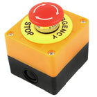 Red Sign Mushroom Emergency Stop Push Button Switch Station 1 NO 1 NC