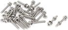 M2 x 16mm 304 Stainless Steel Phillips Pan Head Screws Nuts w Washers 20 Sets