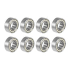 687ZZ Deep Groove Ball Bearings Z2 7mm X 14mm X 5mm Double Shielded Carbon Steel 8pcs