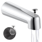 Tubo di scarico da bagno da 7 pollici con dirimente, Thread, Cromato