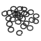 Split Lock Washer, M4 304 Stainless Steel Spring Lock Washer 25pcs, Black