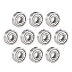 607ZZ Deep Groove Ball Bearing Double Shield 607-2Z 80017, 7mm x 19mm x 6mm Chrome Steel Bearings (10-Pack)