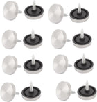 Decorative Fittings Glass Mirror 22mm Dia Round Cap Screw Nails 16Pcs