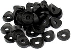 25mm Diameter Metric Disc Plastic Spring Deck Washers Black 30 Pcs
