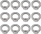Lifting Eye Nut M10 Female Thread 304 Stainless Steel Round Shape for Rope Fitting Pack of 12