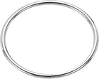 LinkMejor Metal O Ring 75mm(1.89") ID 5mm Thickness Non-Welded Rings for Hardware DIY Silver Tone 1pcs