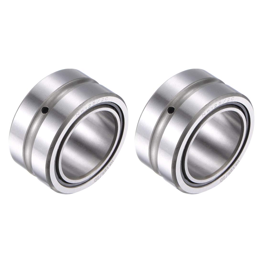 NKI25/20 Needle Roller Bearings 25mm x 38mm x 20mm Chrome Steel Open End with Radial Removable Inner Ring 2pcs