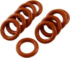 Silicone O-Ring, 16mm OD, 10mm ID, 3mm Width, VMQ Seal Rings Gasket, Red, Pack of 10