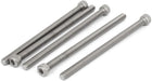 M8x140mm Thread 304 Stainless Steel Hex Socket Head Cap Screw Bolt DIN912 5pcs
