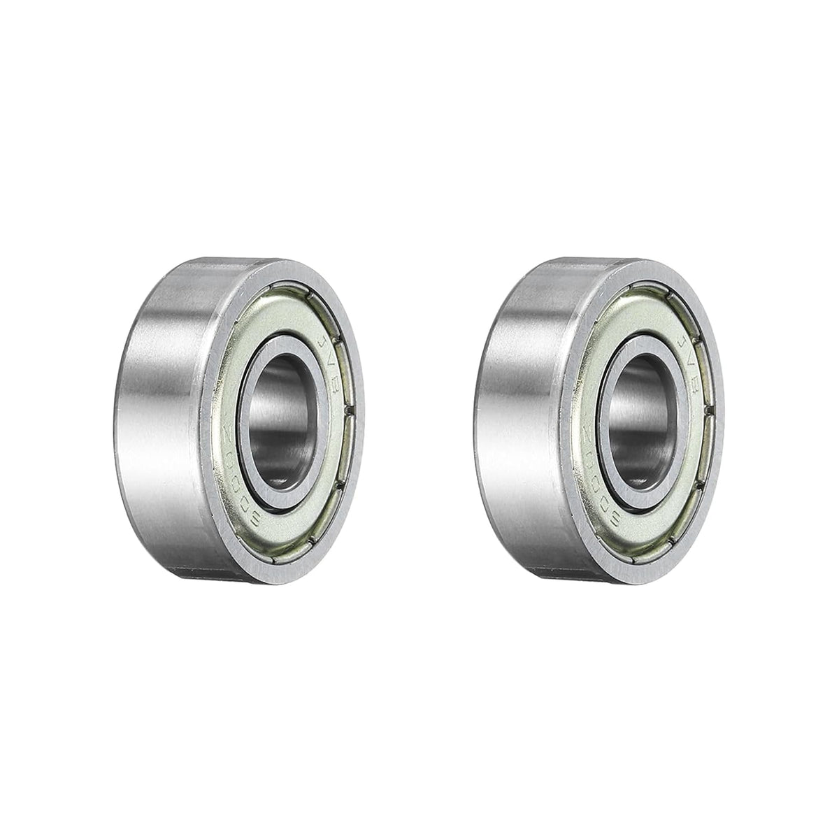 6000ZZ Deep Groove Ball Bearing, 2pcs 10 mm x 26 mm x 8 Mm(ID x OD x T) Chrome Steel Z2 Double Steel Sealed Bearing, Silver