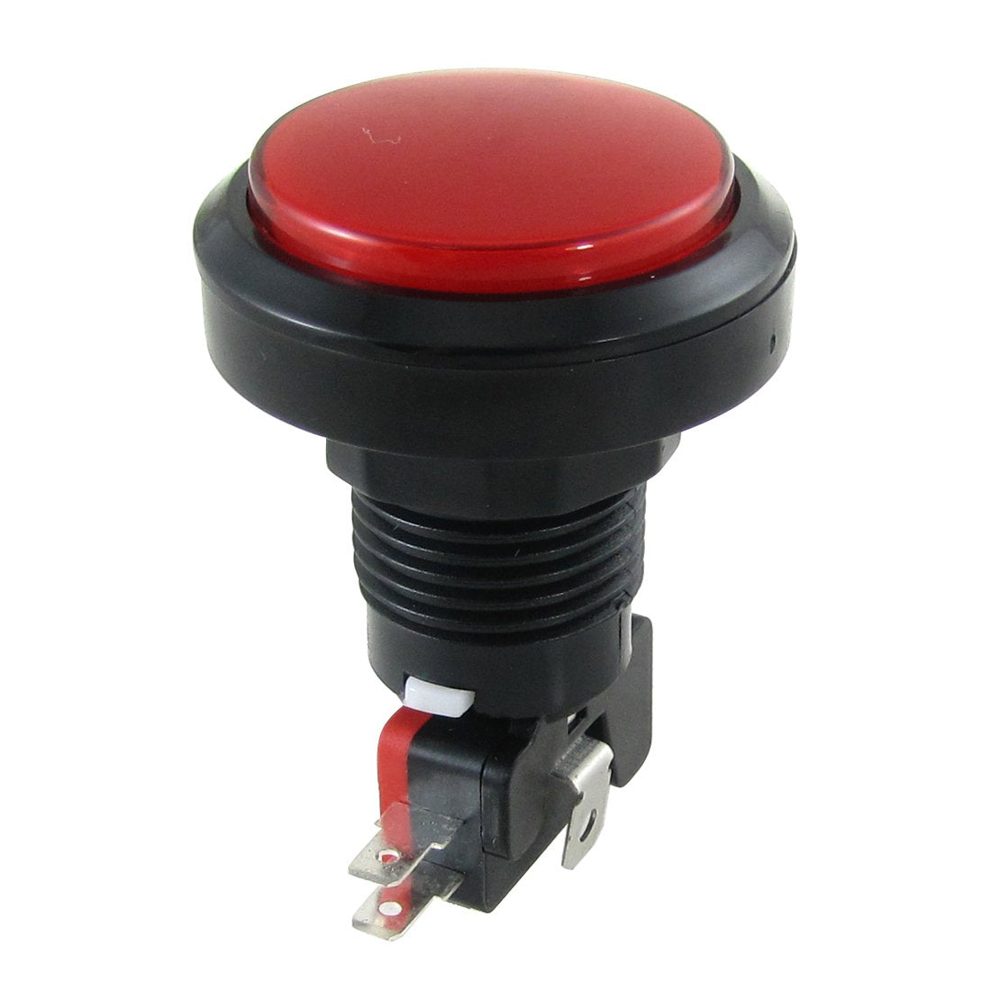 a12022100ux0173 Light Illuminated Red Sign Momentary Push Button Switch, 1 NO N/O 1 NC N/C, 12V DC