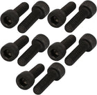 10pcs M5x16mm Fully Thread 12.9 Grade Hex Socket Cap Left Hand Screw Bolt Black