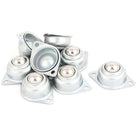 8 Pcs 16mm Dia Metal Ball Transfer Bearing Unit Casters Universal Wheel