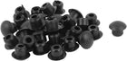 Plastic M6 Flush Type Wiring Hole Tube Insert Caps 6mm Dia 30 Pcs Black