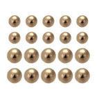 1/4-inch, 1/2-inch Precision Solid Brass Bearing Balls 35pcs