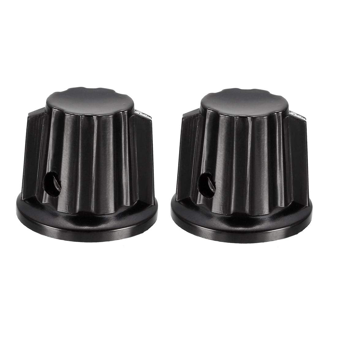 2Pcs Speaker Control Knob Power Amplifier Knob 24mm Dia Rotary Knobs for 6mm Dia. Shaft Potentiometer with Set Screw