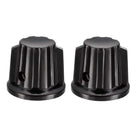 2Pcs Speaker Control Knob Power Amplifier Knob 24mm Dia Rotary Knobs for 6mm Dia. Shaft Potentiometer with Set Screw