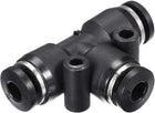 Plastic Tee Push To Connect Tube Fittings 4mm or 5/32" OD Push Lock 5pcs