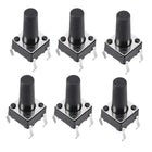 6x6x12mm Panel Momentary 4-Pin PCB DIP Tactile Tact Push Button Switch 10PCS