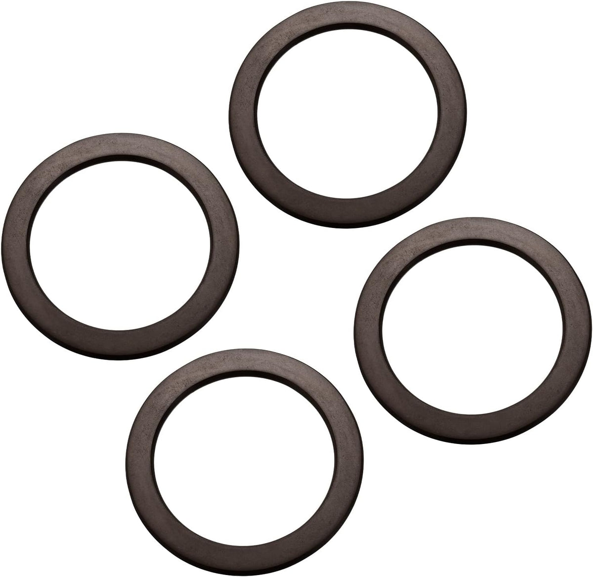 Wooden Purse Handles, 5" Dia 4Pcs Round Handbag Handle Replacement Accessories for Purse Making DIY Handmade Beach Bag Straw Bag, Brown