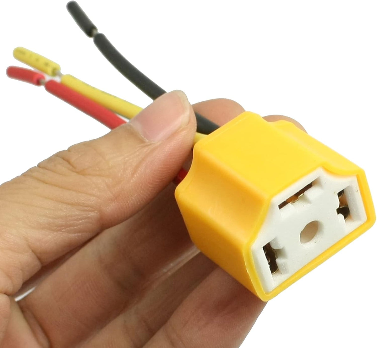 Collegamento Lampada Fari Auto H4 Spina Lampadina 2 Pz